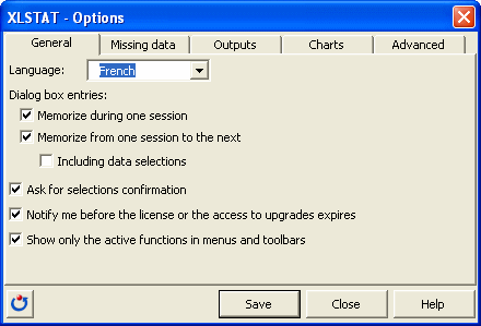 Change language using XLSTAT - Statistical Software Package